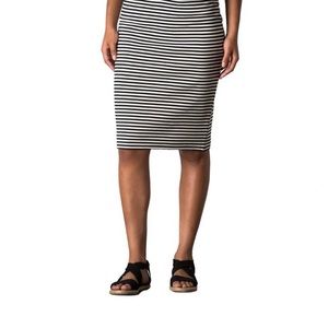Toad&Co Transito Knee Length
Stretch Pencil Skirt Black/White
Striped Small